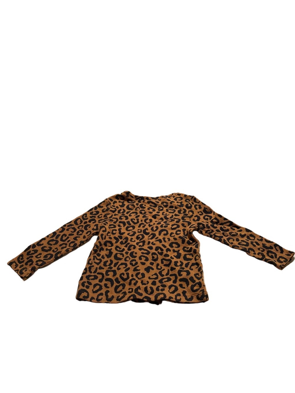 Old Navy Brown and Black Leopard Print Long Sleeve Shirt Size 3T
